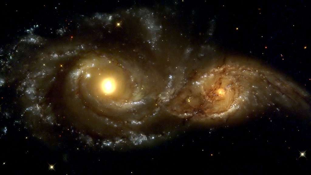 Une Collision de Galaxies